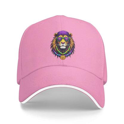 Mardigator Mardi Gras Lion Costume Baseball Cap
