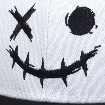 Unisex Halloween Pumpkin Embroidery Flat Brim Hip Hop Baseball Cap
