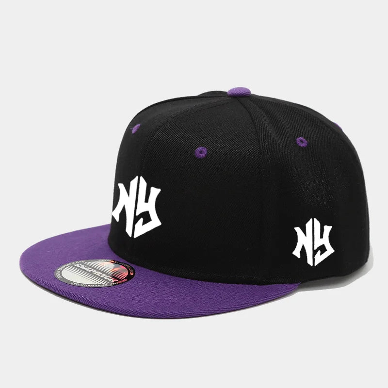 Unisex Color Block Snapback Baseball Cap