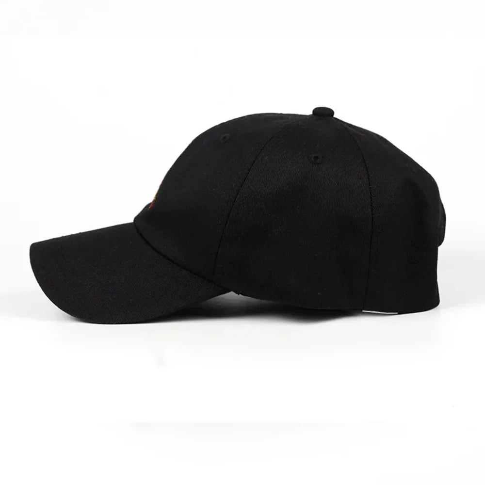 Unisex Pizza Embroidery Adjustable Dad Baseball Cap