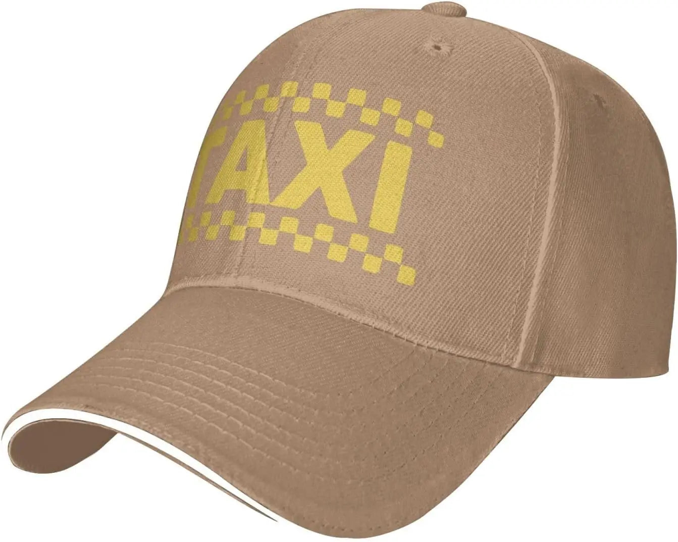 Taxi Checker Pattern Driver Style Baseball Cap
