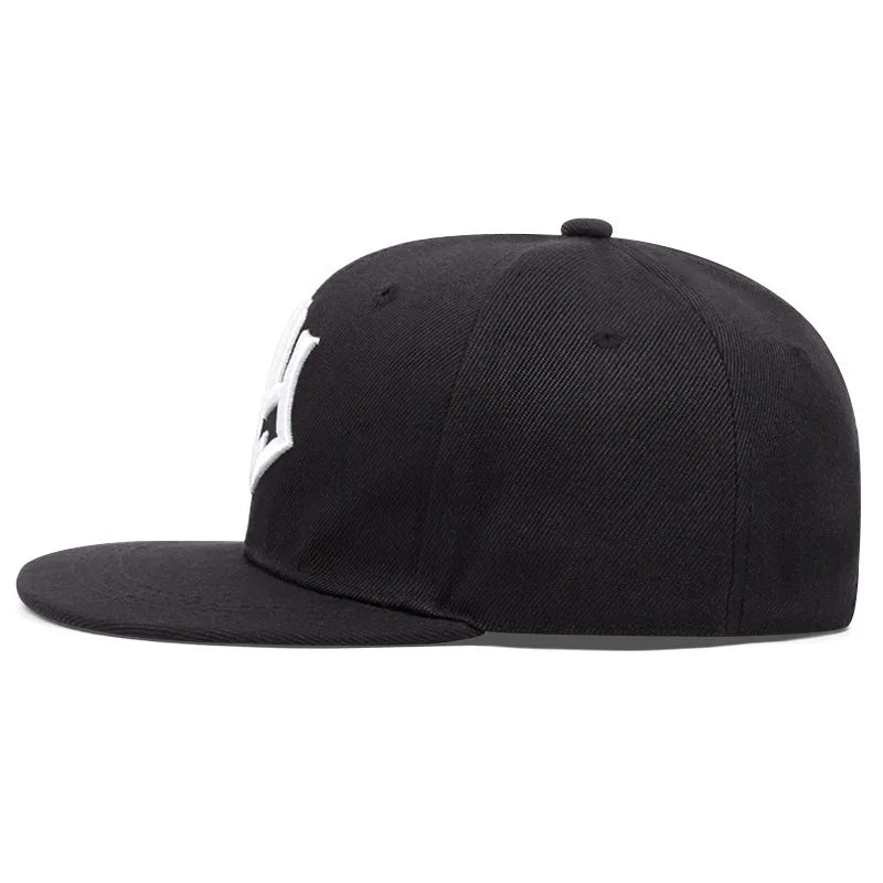 NY Embroidered Classic Flat Brim Cap