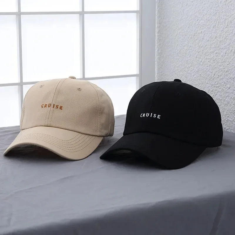 Challenge Letter Ponytail Cotton Baseball Cap