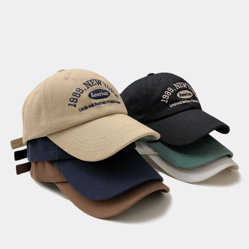 Retro Letter Embroidery Baseball Cap