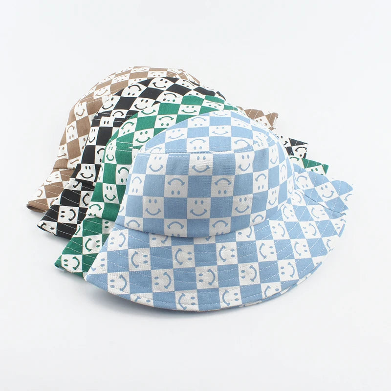 Kids Cotton Cartoon UV Sun Bucket Hat