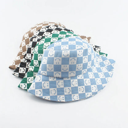 Kids Cotton Cartoon UV Sun Bucket Hat