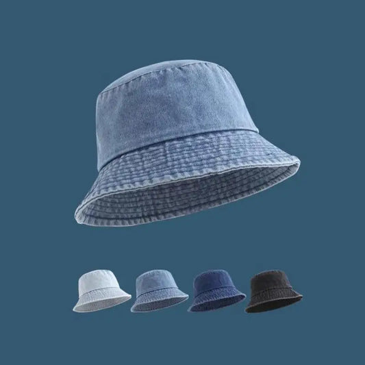 Women's Washed Denim Bucket Hat