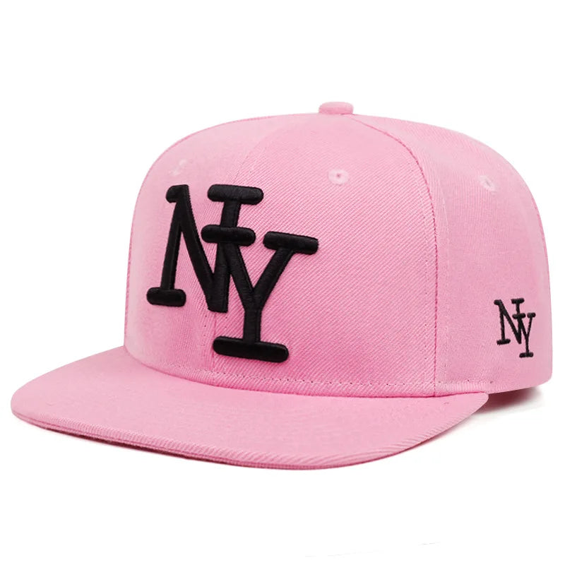 3D Embroidered Letters Y2K Hip Hop Snapback Cap