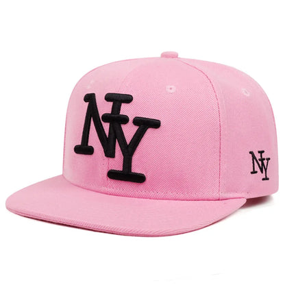 3D Embroidered Letters Y2K Hip Hop Snapback Cap