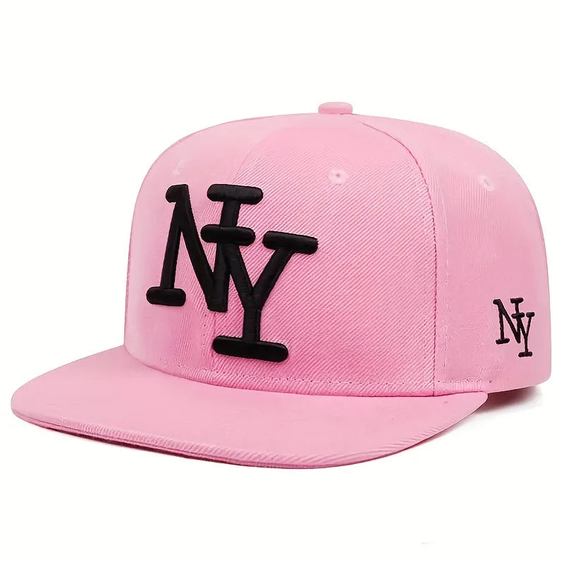3D Embroidered Letters Y2K Hip Hop Snapback Cap