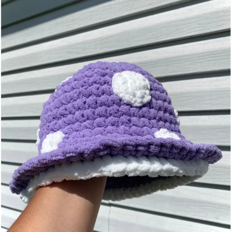 Handmade Halloween Mushroom Crochet Bucket Hat