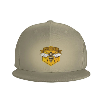 Save The Bees Printed Unisex Snapback Cap