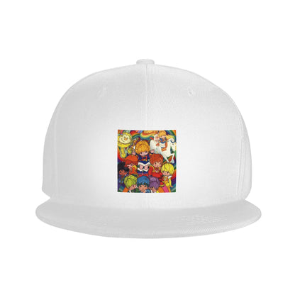 Bright Rainbow Colorful Pattern Breathable Snapback Cap