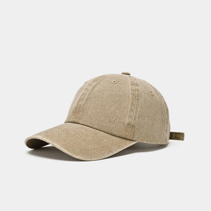 Retro Distressed Versatile Water Washed Baseball Cap