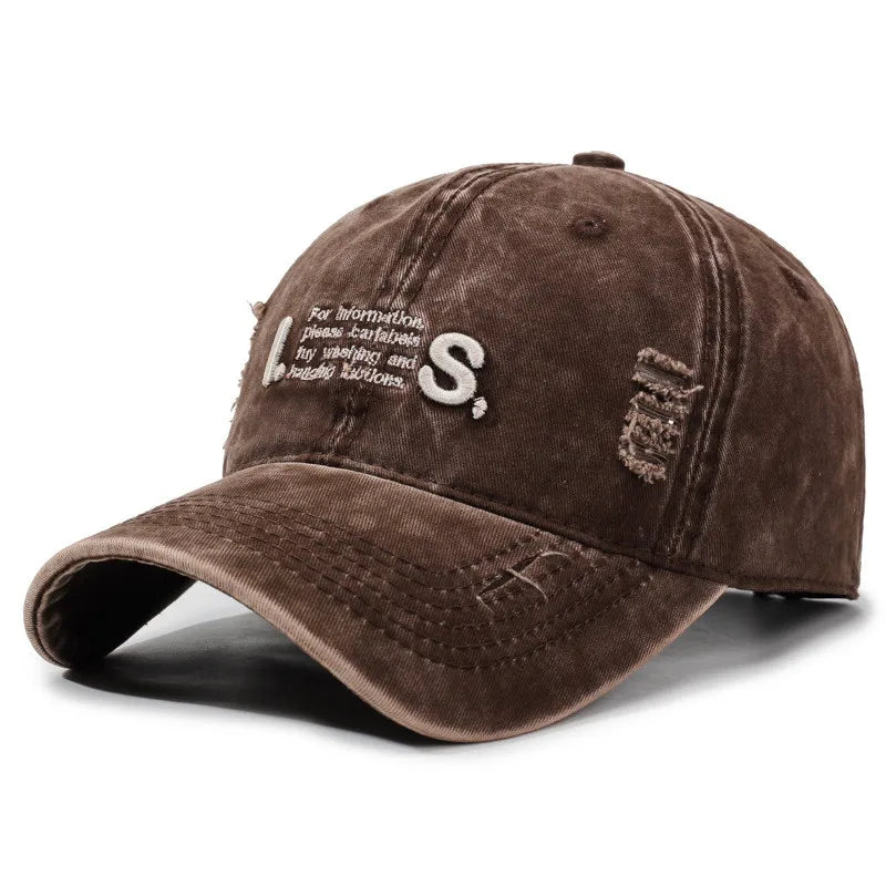 Washable Cotton Retro Vintage Fashion Personality Unisex Snapback Cap