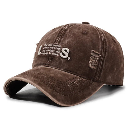 Washable Cotton Retro Vintage Fashion Personality Unisex Snapback Cap