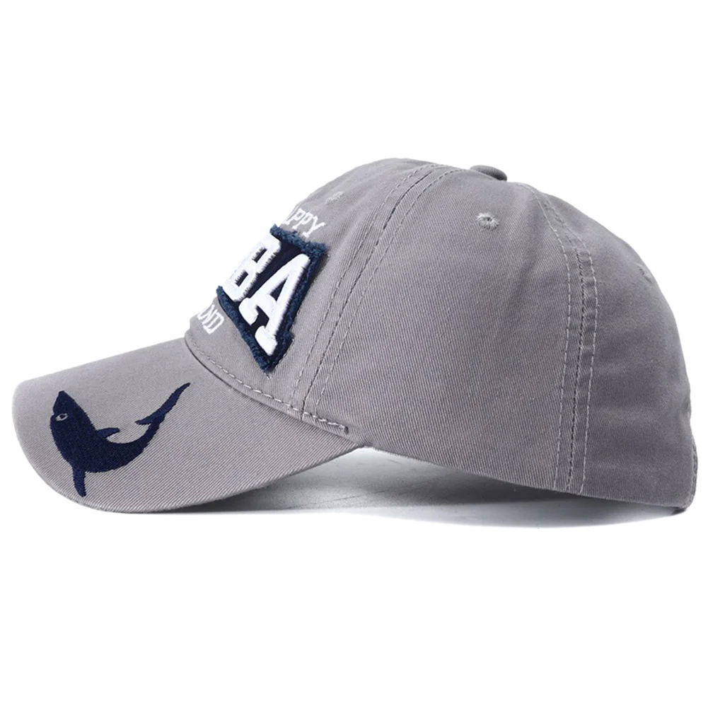 ARUBA Shark Embroidered Snapback Cap