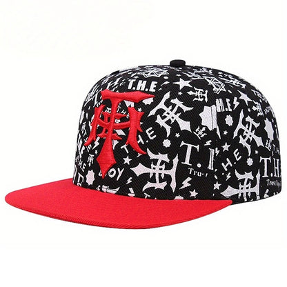 Unisex T Dagger Embroidered Graffiti Baseball Cap