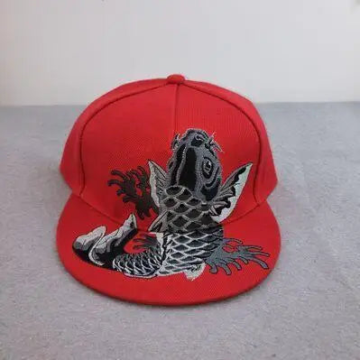 5 Panel 3D Animal Embroidery Snapback Cap