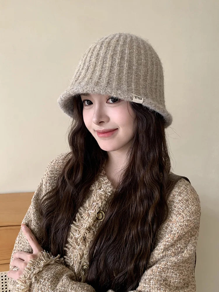 Knit Woolen Bucket Hat