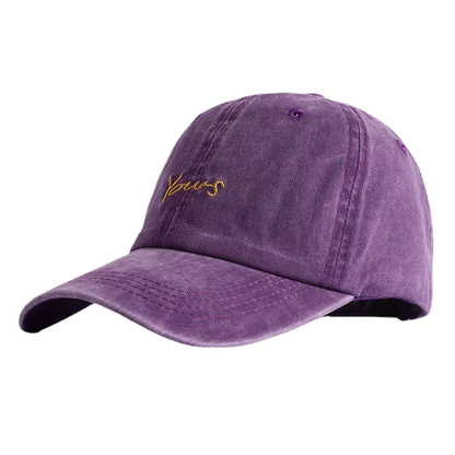 Unisex Yours Letter Embroidery Washed Cotton Baseball Cap