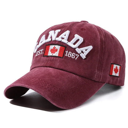 Canada Letter Cotton Fashion Baseball Cap