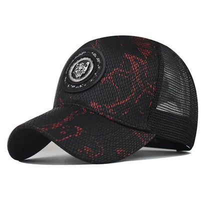 Cheetah Gradient Mesh Baseball Cap