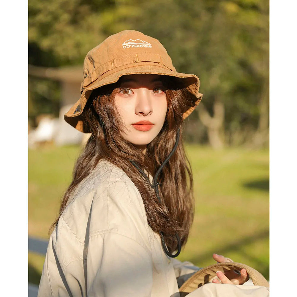 Unisex Summer Bucket Hat Outdoor Cap