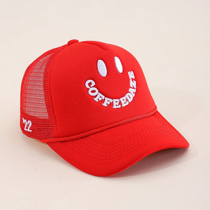 Unisex Five Star Embroidered Mesh Baseball Cap