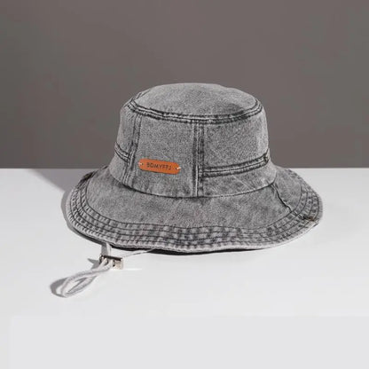 Vintage Washed Denim Bucket Hat