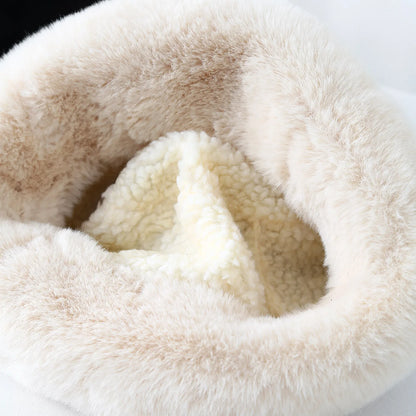 Women's High Quality Suede Plush Winter Bucket Hat