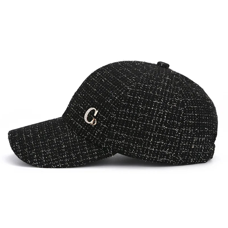 Metal M Patch Elegant Baseball Cap
