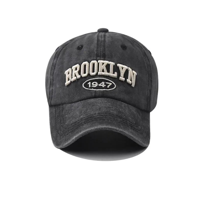 Brooklyn Embroidered Korean Hip Hop Baseball Cap