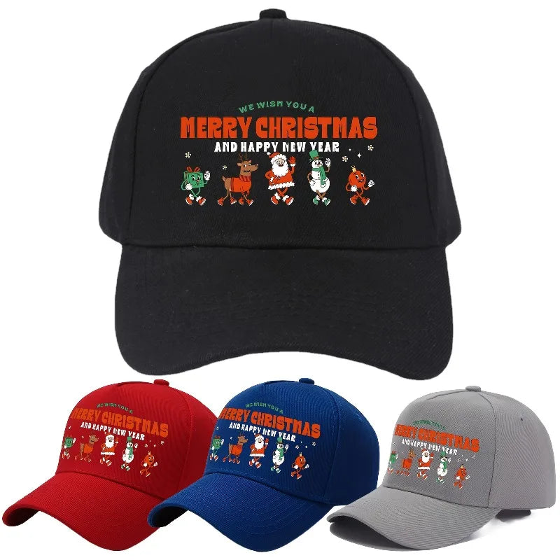 Festive Christmas Warm Adjustable Baseball Cap