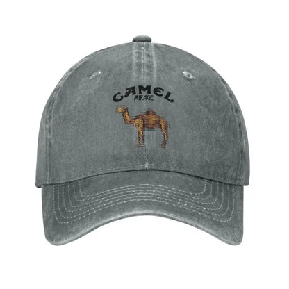 Camel Mirage Band Distressed Vintage Baseball Cap