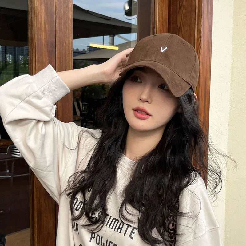 RICYGVM Letter Embroidery Solid Color Baseball Cap