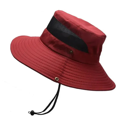 Summer Breathable Wide-Brim Outdoor Bucket Hat