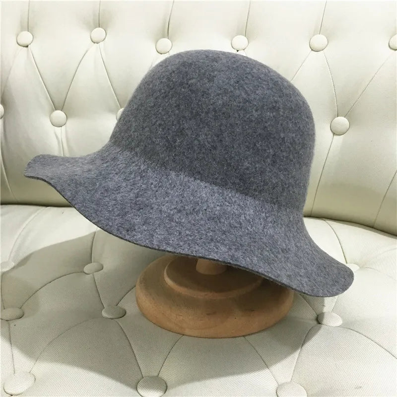 Woolen Retro Fedora Hat