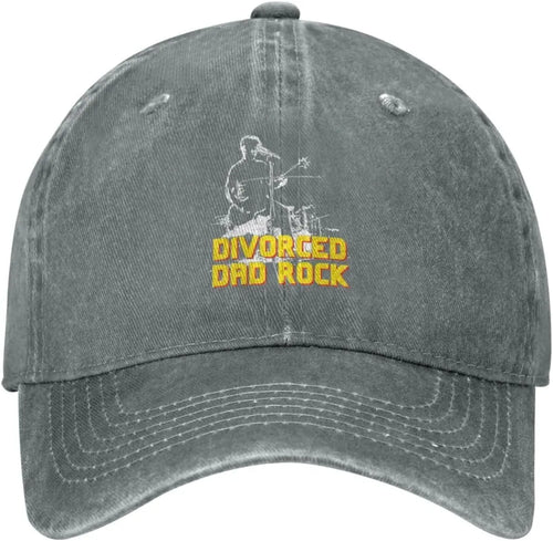 Divorced Dad Rock Distressed Washed Cotton Baseball Cap
