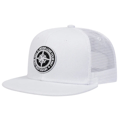 Unisex Compass Offset Printing Hip-hop Net Hats