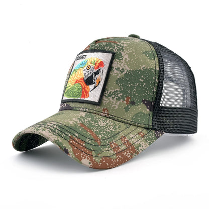 Camouflage Lion Embroidered Baseball Cap