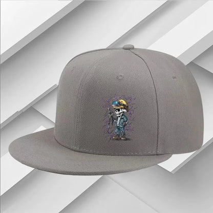 Electrician Skull Worker Street Snapback Cap