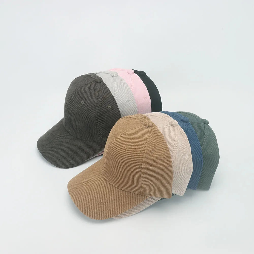 Retro Corduroy Casual Warm Baseball Cap