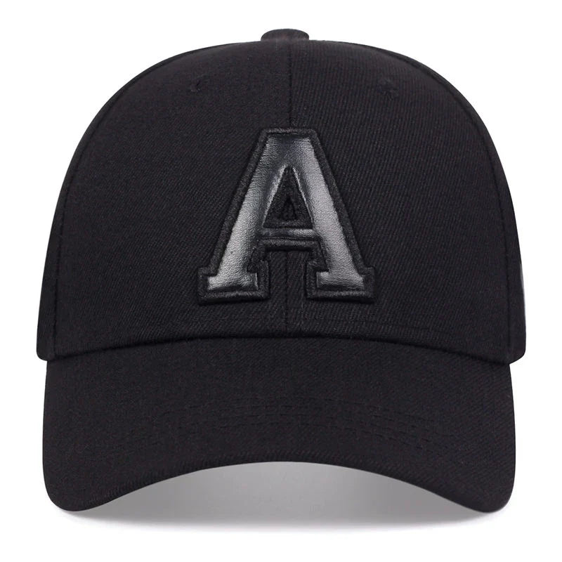 Unisex Letter Leather Label Embroidery Baseball Caps