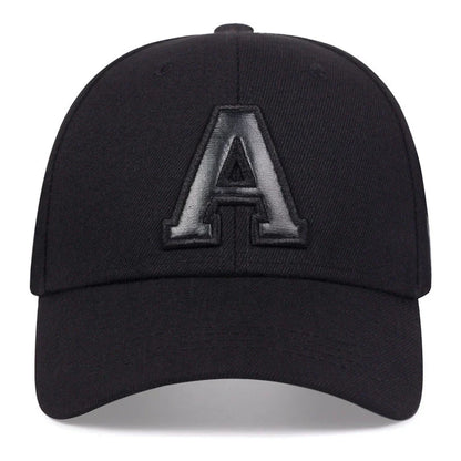 Unisex Letter Leather Label Embroidery Baseball Caps