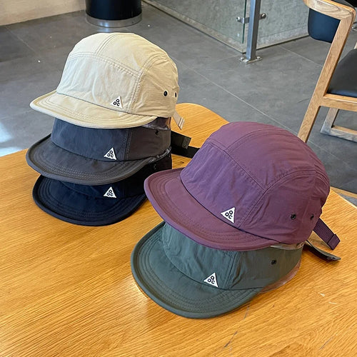 Outdoor Quick Dry Korea Short Brim Snapback Cap