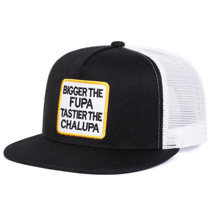 Unisex Letter Embroidery Hip-hop Net Hats