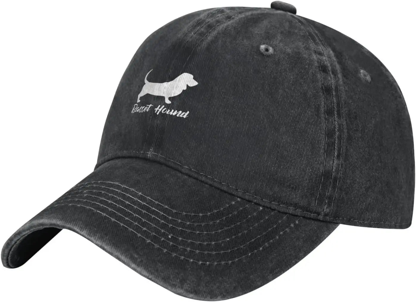 Casual Cotton Basset Hound Silhouette Baseball Cap