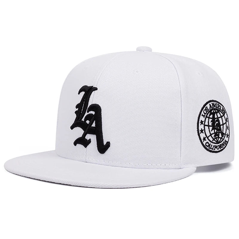 LA Earth Embroidered Snapback Cap