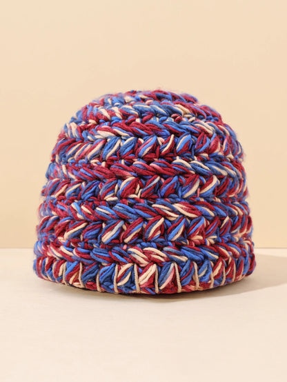 Vintage Pink Handmade Crochet Winter Bucket Hat